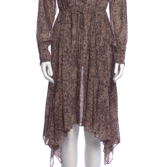 All Saints Cheetah Midi Dress - Picture 2 of 4